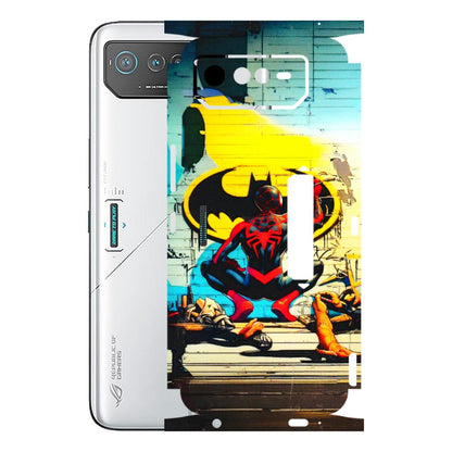 ASUS Phone Skins (All Models) - New Spiderman Bat Logo - 3D Embossed Finish (L-309) Asus ROG Phone 6 PRO (5G)