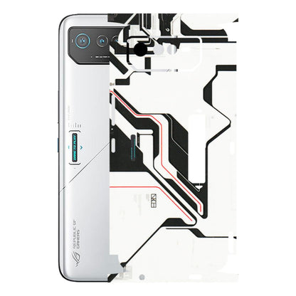 ASUS Phone Skins (All Models) - White Techy Logo - 3D Embossed Finish (L-312) Asus ROG Phone 6 PRO (5G)