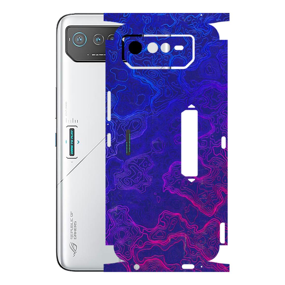 ASUS Phone Skins (All Models) - Purple Ripples Swirl - 3D Embossed Finish (L-314) Asus ROG Phone 6 PRO (5G)