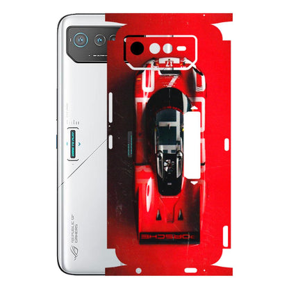 ASUS Phone Skins (All Models) - Red Porsche Car Logo - 3D Embossed Finish (L-315) Asus ROG Phone 6 PRO (5G)