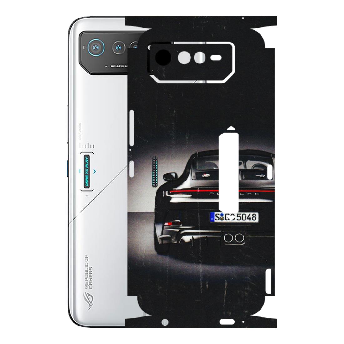 ASUS Phone Skins (All Models) - New Black Porsche GT3 - 3D Embossed Finish (L-327) Asus ROG Phone 6 PRO (5G)