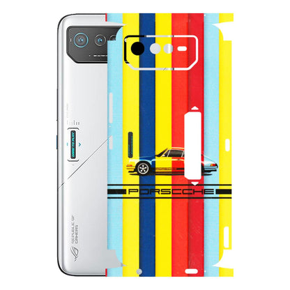 ASUS Phone Skins (All Models) - Multicolour Porche - 3D Embossed Finish (L-39) Asus ROG Phone 6 PRO (5G)