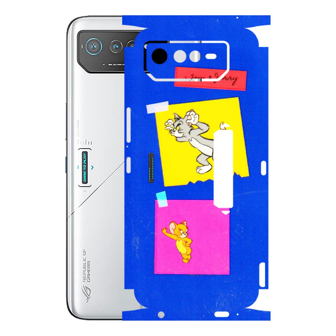 ASUS Phone Skins (All Models) - Tom N Jerry Sticky Notes - 3D Embossed Finish (L-88) Asus ROG Phone 6 PRO (5G)