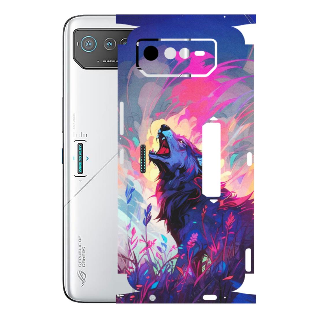 ASUS Phone Skins (All Models) - New Wild Wolf Abstract - Matte Finish (M-125) Asus ROG Phone 6 PRO (5G)