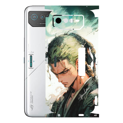 ASUS Phone Skins (All Models) - New Roronoa Zoro One Picece Anime - Matte Finish (M-140) Asus ROG Phone 6 PRO (5G)