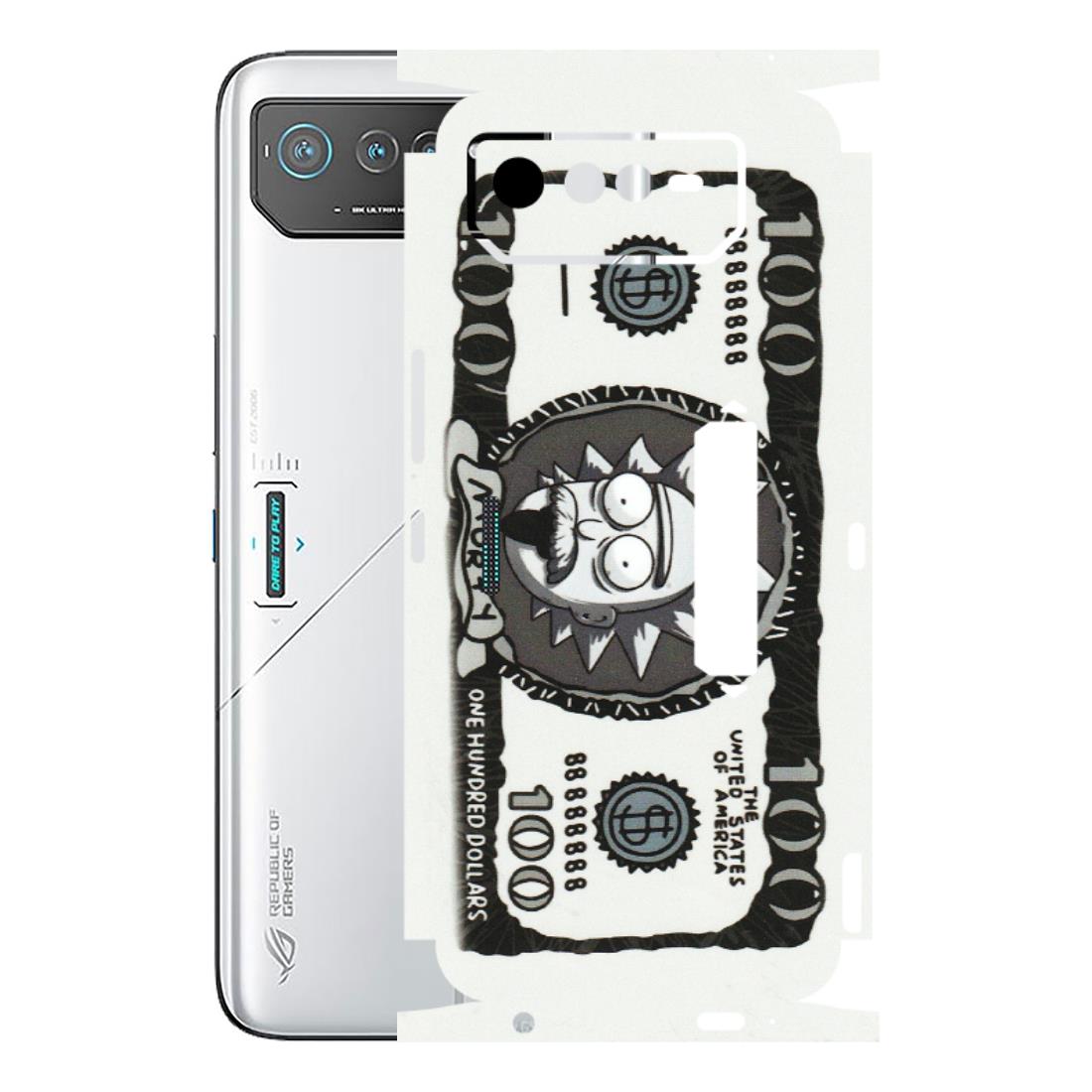 ASUS Phone Skins (All Models) - Rick And Morty Hundred Dollar Anime - Matte Finish (M-161) Asus ROG Phone 6 PRO (5G)