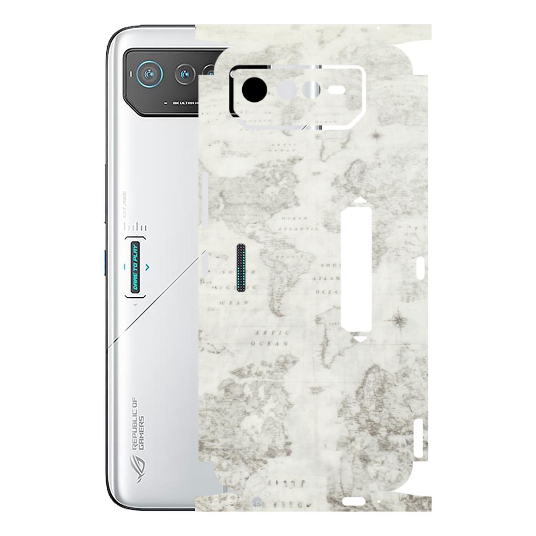 ASUS Phone Skins (All Models) - World Travel Map - Transparent Finish (T-04) Asus ROG Phone 6 PRO (5G)