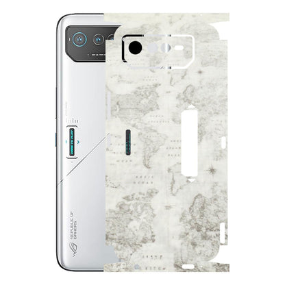 ASUS Phone Skins (All Models) - World Travel Map - Transparent Finish (T-04) Asus ROG Phone 6 PRO (5G)