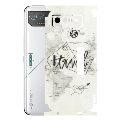 ASUS Phone Skins (All Models) - Travel Ticket - Transparent Finish (T-06) Asus ROG Phone 6 PRO (5G)