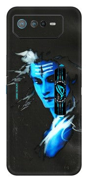 ASUS Phone Skins (All Models) - Har Har Mahadev Blue/Black - 3D Embossed Finish (L-185) Asus ROG Phone 6 PRO (5G)