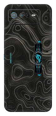 ASUS Phone Skins (All Models) - Black Swirl - 3D Embossed Finish (L-196) Asus ROG Phone 6 PRO (5G)