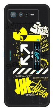ASUS Phone Skins (All Models) - Anti Social Graffiti - 3D Embossed Finish (L-198) Asus ROG Phone 6 PRO (5G)