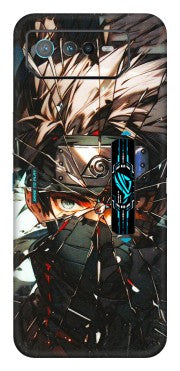 ASUS Phone Skins (All Models) - Kakashi Shattered Glass Effect - 3D Embossed Finish (L-237) Asus ROG Phone 6 PRO (5G)