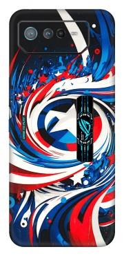ASUS Phone Skins (All Models) - Captain America Logo - 3D Embossed Finish (L-307) Asus ROG Phone 6 PRO (5G)