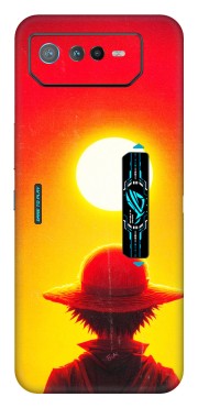 ASUS Phone Skins (All Models) - Cool Sunset With Monkey D.Luffy Anime - 3D Embossed Finish (L-329) Asus ROG Phone 6 PRO (5G)