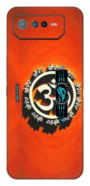 ASUS Phone Skins (All Models) - Aum Shiv Orange - 3D Embossed Finish (L-32) Asus ROG Phone 6 PRO (5G)