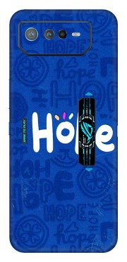 ASUS Phone Skins (All Models) - Hope Doodles Blue - 3D Embossed Finish (L-43) Asus ROG Phone 6 PRO (5G)