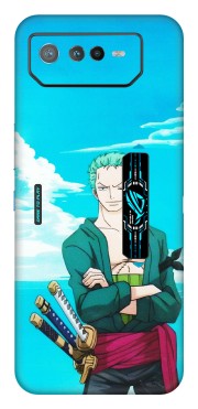 ASUS Phone Skins (All Models) - Cool Swordman Zoro Anime - Matte Finish (M-143) Asus ROG Phone 6 PRO (5G)