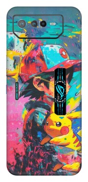 ASUS Phone Skins (All Models) - Ash & Pikachu - Matte Finish (M-26) Asus ROG Phone 6 PRO (5G)