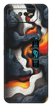 ASUS Phone Skins (All Models) - Abstract Volcanic Layers - Matte Finish (M-52) Asus ROG Phone 6 PRO (5G)