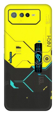 ASUS Phone Skins (All Models) - Black Yellow Technica - Matte Finish (M-53) Asus ROG Phone 6 PRO (5G)