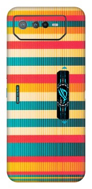 ASUS Phone Skins (All Models) - Colourful Stripes Soothing Effect - Matte Finish (M-86) Asus ROG Phone 6 PRO (5G)