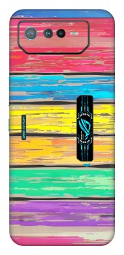 ASUS Phone Skins (All Models) - Multi Colour Wooden Wall - Matte Finish (M-96) Asus ROG Phone 6 PRO (5G)