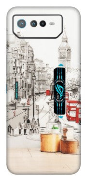 ASUS Phone Skins (All Models) - London Street - Transparent Finish (T-02) Asus ROG Phone 6 PRO (5G)