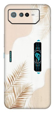 ASUS Phone Skins (All Models) - Gold Petals Abstract - Transparent Finish (T-08) Asus ROG Phone 6 PRO (5G)