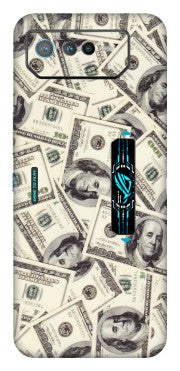ASUS Phone Skins (All Models) - Dollar Lover - Transparent Finish (T-17) Asus ROG Phone 6 PRO (5G)