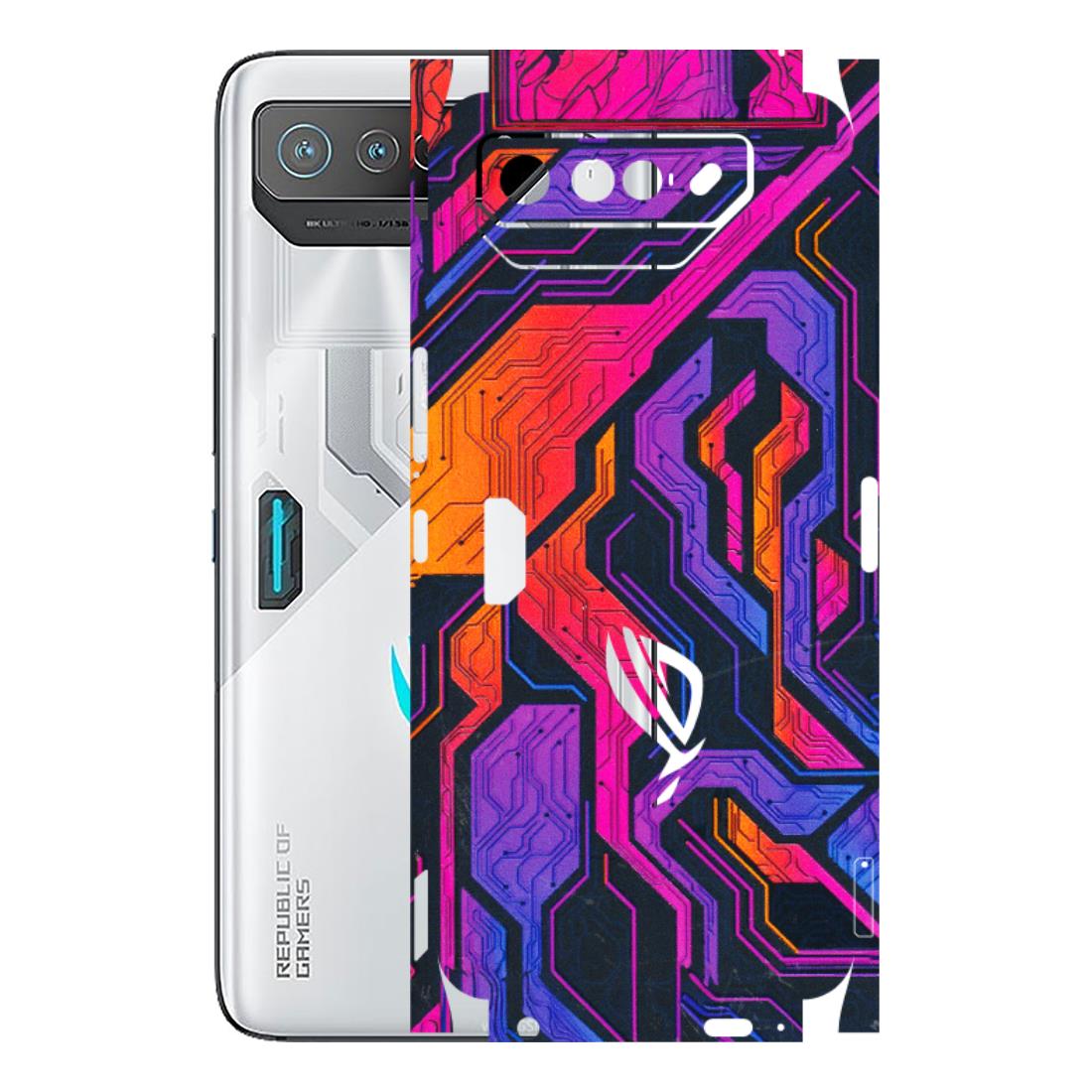 ASUS Phone Skins (All Models) - Tech Circuits Futuristic - 3D Embossed Finish (L-07) Asus ROG Phone 7 (5G)