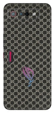 ASUS Phone Skins (All Models) - Black G Print - 3D Embossed Finish (L-109) Asus ROG Phone 7 (5G)