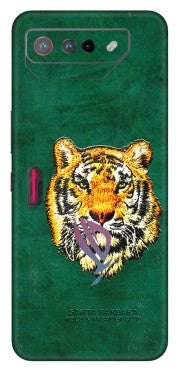 ASUS Phone Skins (All Models) - Leather Feel Tiger - 3D Embossed Finish (L-111) Asus ROG Phone 7 (5G)
