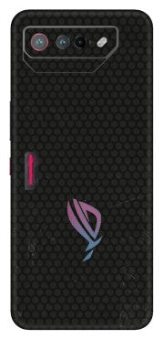 ASUS Phone Skins (All Models) - Black honeycomb - 3D Embossed Finish (L-114) Asus ROG Phone 7 (5G)