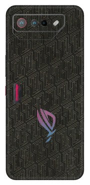 ASUS Phone Skins (All Models) - Black Abstract Pattern - 3D Embossed Finish (L-117) Asus ROG Phone 7 (5G)