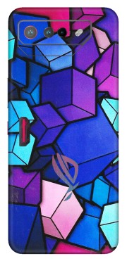 ASUS Phone Skins (All Models) - Cube Doodle - 3D Embossed Finish (L-141) Asus ROG Phone 7 (5G)