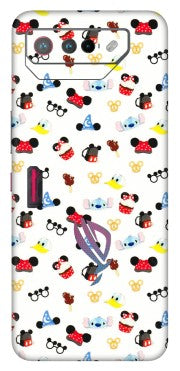 ASUS Phone Skins (All Models) - Minnie Mouse & Donald Doodles s - 3D Embossed Finish (L-194) Asus ROG Phone 7 (5G)