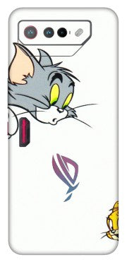 ASUS Phone Skins (All Models) - Cute Tom And Jerry - 3D Embossed Finish (L-220) Asus ROG Phone 7 (5G)