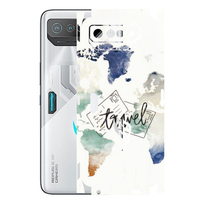 ASUS Phone Skins (All Models) - Travel The World - 3D Embossed Finish (L-232) Asus ROG Phone 7 (5G)