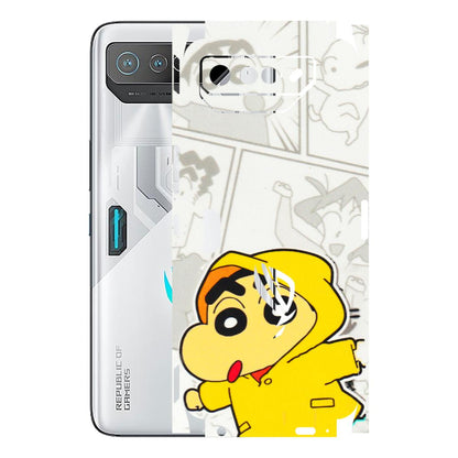 ASUS Phone Skins (All Models) - Yellow Shinchan Comic - 3D Embossed Finish (L-246) Asus ROG Phone 7 (5G)