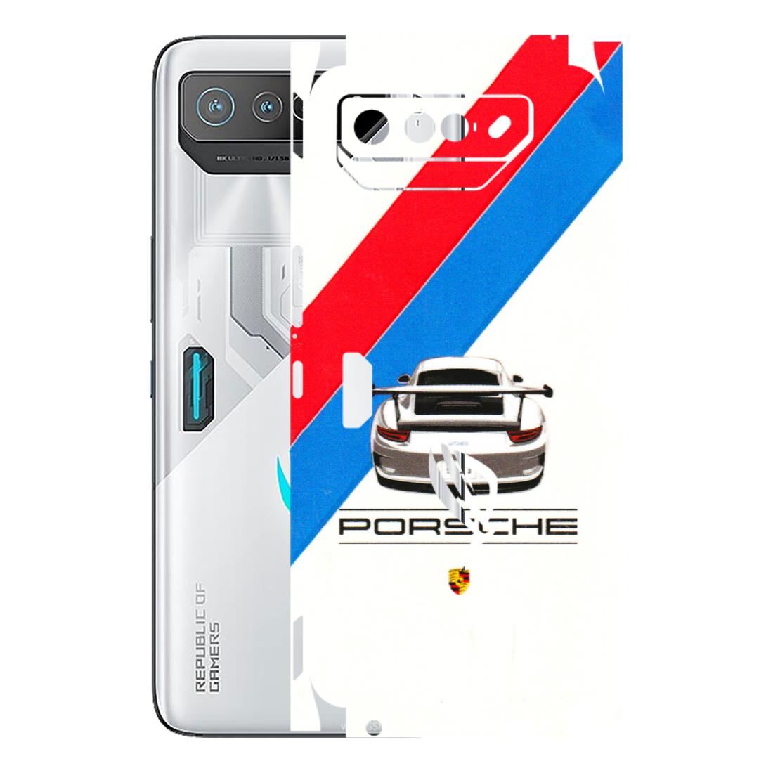 ASUS Phone Skins (All Models) - Porche Car Sober Logo - 3D Embossed Finish (L-248) Asus ROG Phone 7 (5G)