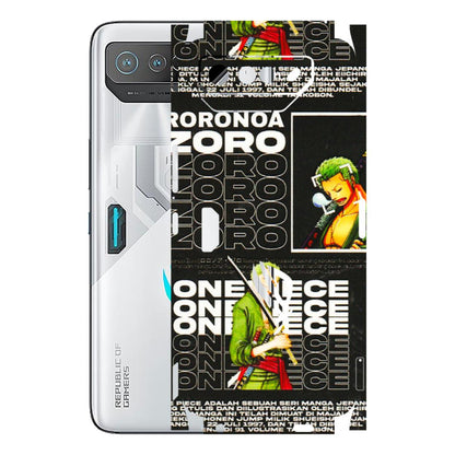 ASUS Phone Skins (All Models) - One Piece Zoro - 3D Embossed Finish (L-250) Asus ROG Phone 7 (5G)