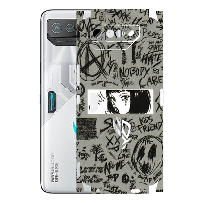 ASUS Phone Skins (All Models) - Never Have Love Anime - 3D Embossed Finish (L-260) Asus ROG Phone 7 (5G)