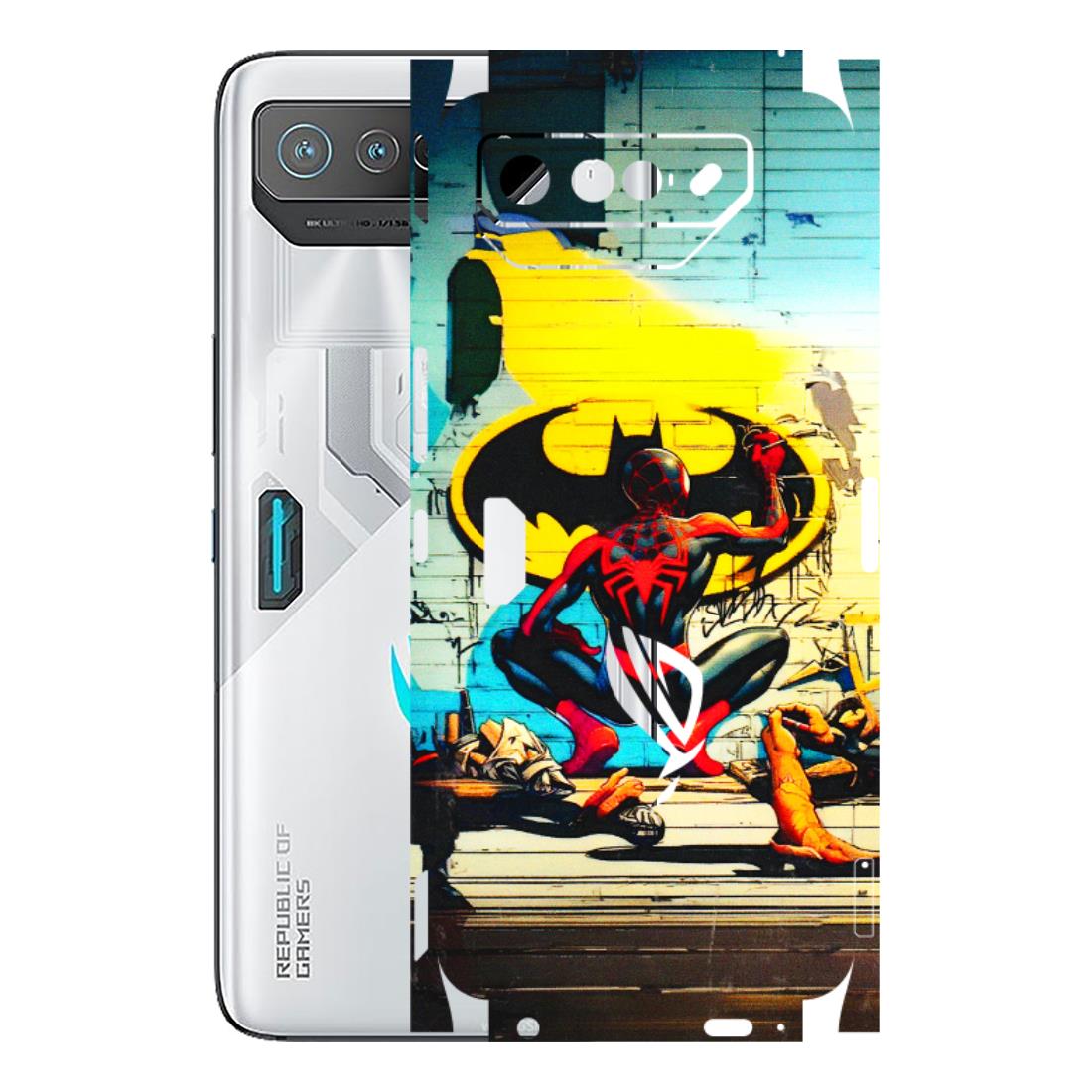 ASUS Phone Skins (All Models) - New Spiderman Bat Logo - 3D Embossed Finish (L-309) Asus ROG Phone 7 (5G)