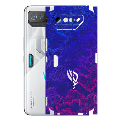 ASUS Phone Skins (All Models) - Purple Ripples Swirl - 3D Embossed Finish (L-314) Asus ROG Phone 7 (5G)