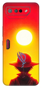 ASUS Phone Skins (All Models) - Cool Sunset With Monkey D.Luffy Anime - 3D Embossed Finish (L-329) Asus ROG Phone 7 (5G)