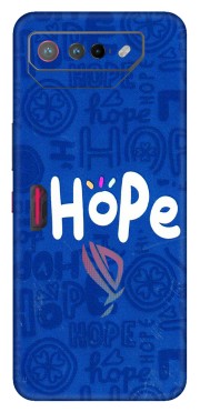 ASUS Phone Skins (All Models) - Hope Doodles Blue - 3D Embossed Finish (L-43) Asus ROG Phone 7 (5G)