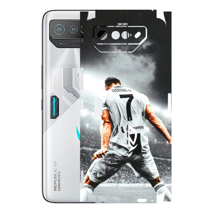 ASUS Phone Skins (All Models) - Ronaldo CR7 Crazy - 3D Embossed Finish (L-44) Asus ROG Phone 7 (5G)