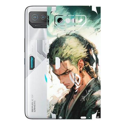 ASUS Phone Skins (All Models) - New Roronoa Zoro One Picece Anime - Matte Finish (M-140) Asus ROG Phone 7 (5G)