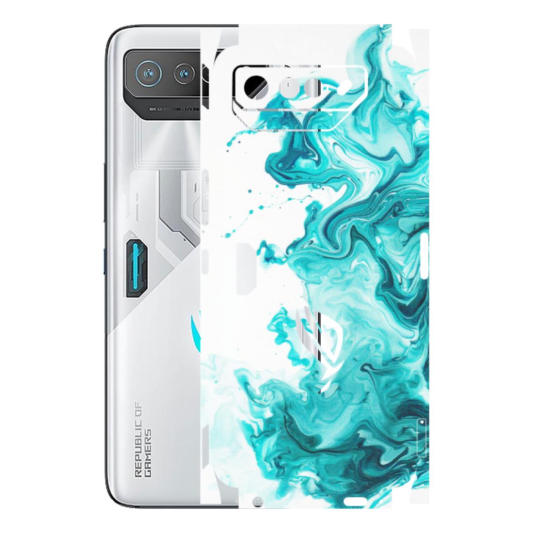 ASUS Phone Skins (All Models) - Sky Blue Abstract Colour - Matte Finish (M-146) Asus ROG Phone 7 (5G)
